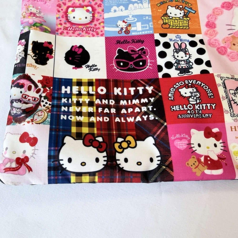 LeSportsac Hello Kitty 50th Anniversary Tote Bag Womens OS Multi Excellent Patch - Picture 3 of 16